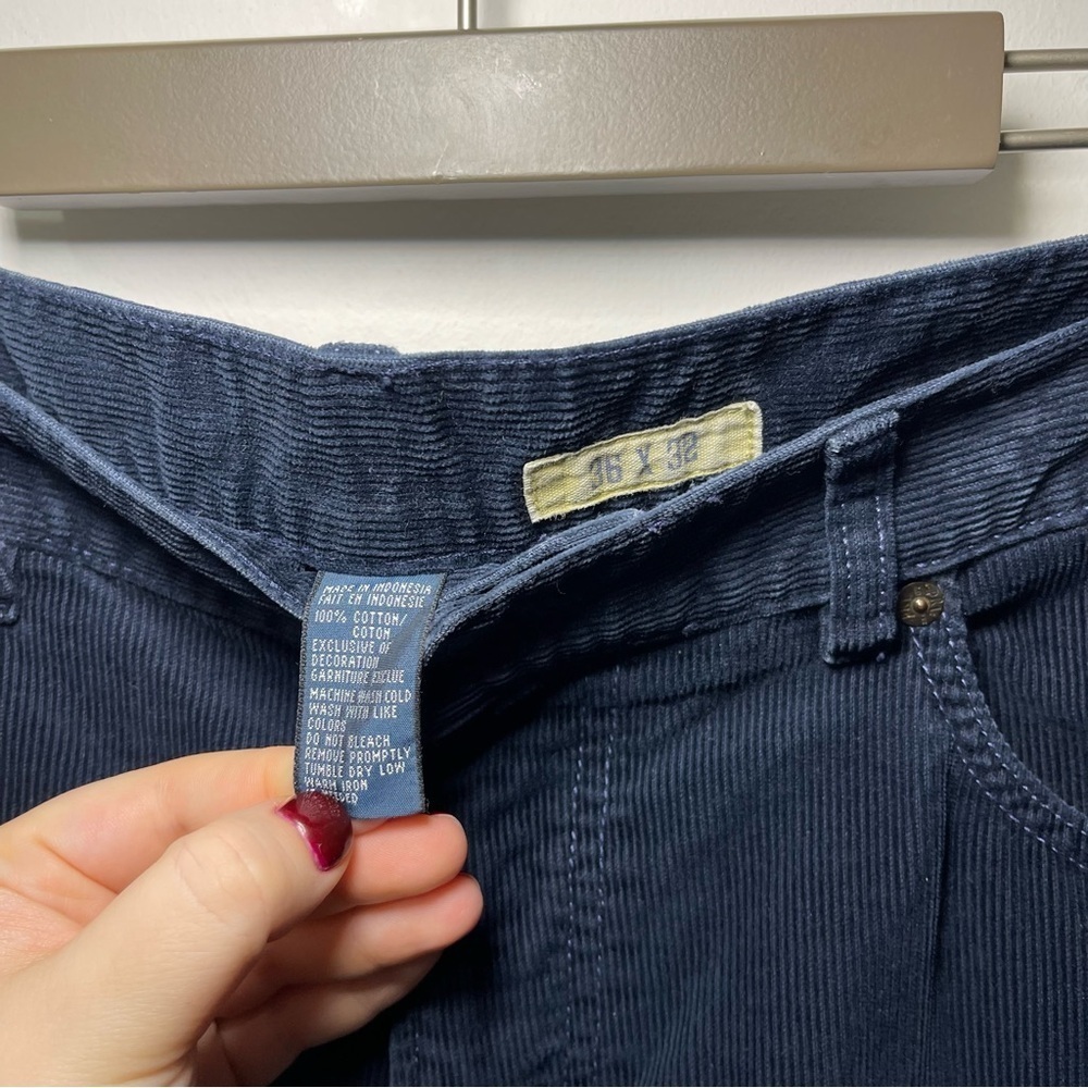 Polo Ralph Lauren Men’s Navy Vintage corduroy casual pants in size 36x32 - Picture 4 of 10